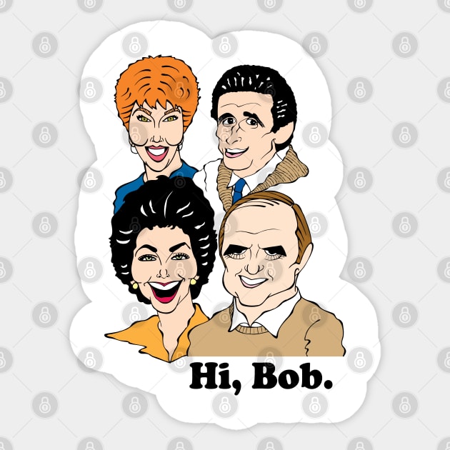 CLASSIC TV SHOW SITCOM 1970s Sticker by cartoonistguy